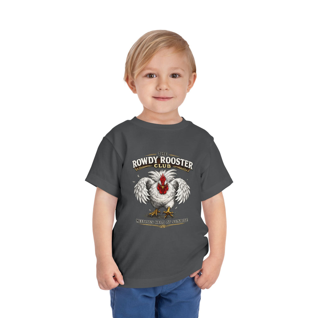 Rowdy Rooster Club Toddler Tee — Cute Rooster Graphic Shirt for Kids