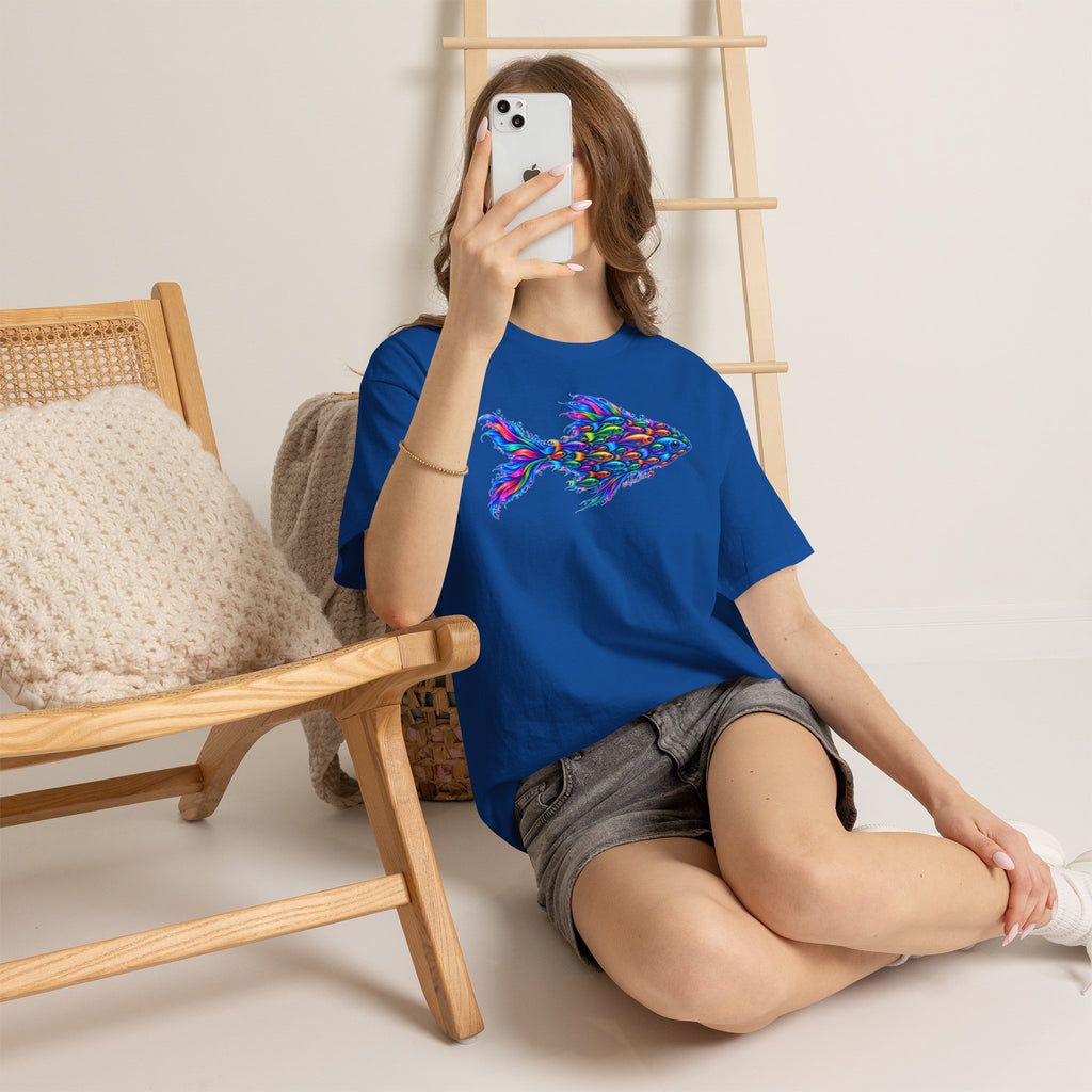 Colorful Fish Graphic Tee — Vibrant Ocean Art T-Shirt