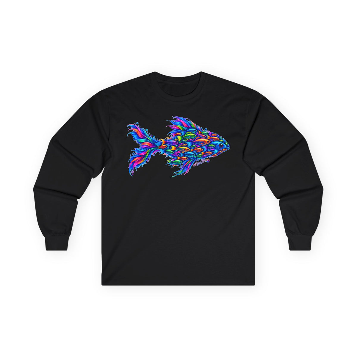 Colorful Fish Art Long Sleeve Tee