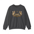 Glory to God Crewneck Sweatshirt — Angel Wings & Star Christian Holiday Pullover