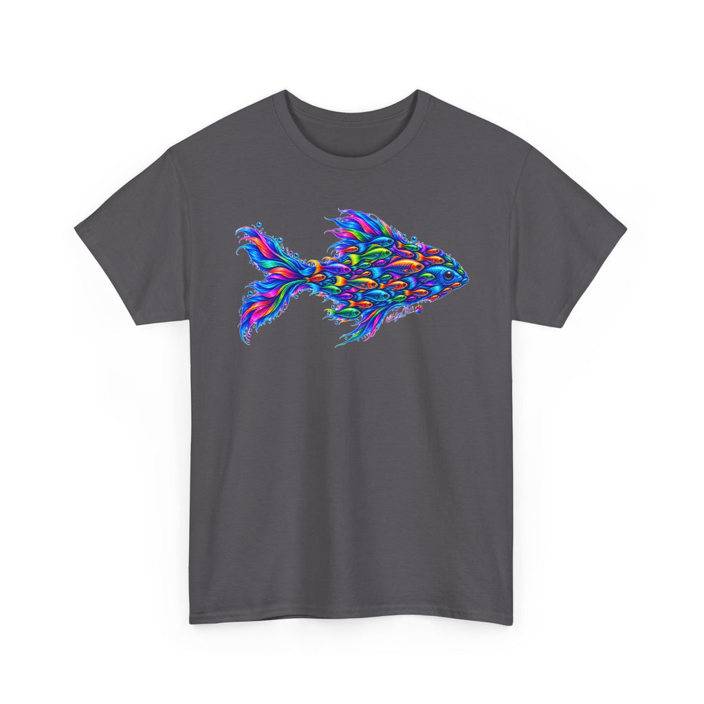 Colorful Fish Graphic Tee — Vibrant Ocean Art T-Shirt