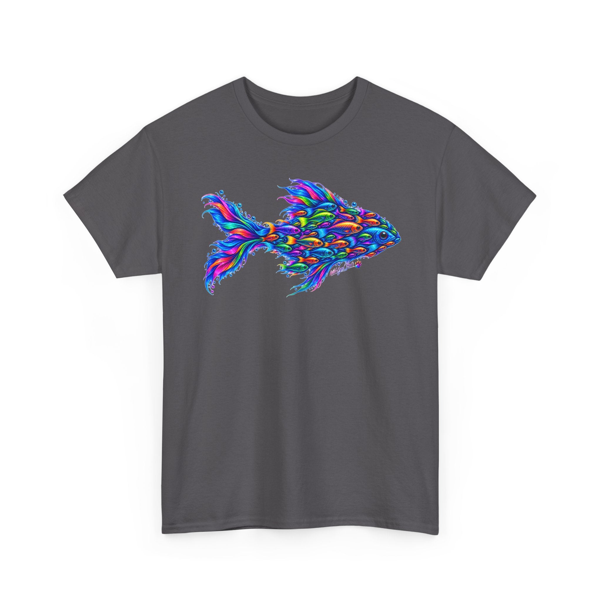 Colorful Fish Graphic Tee — Vibrant Ocean Art T-Shirt