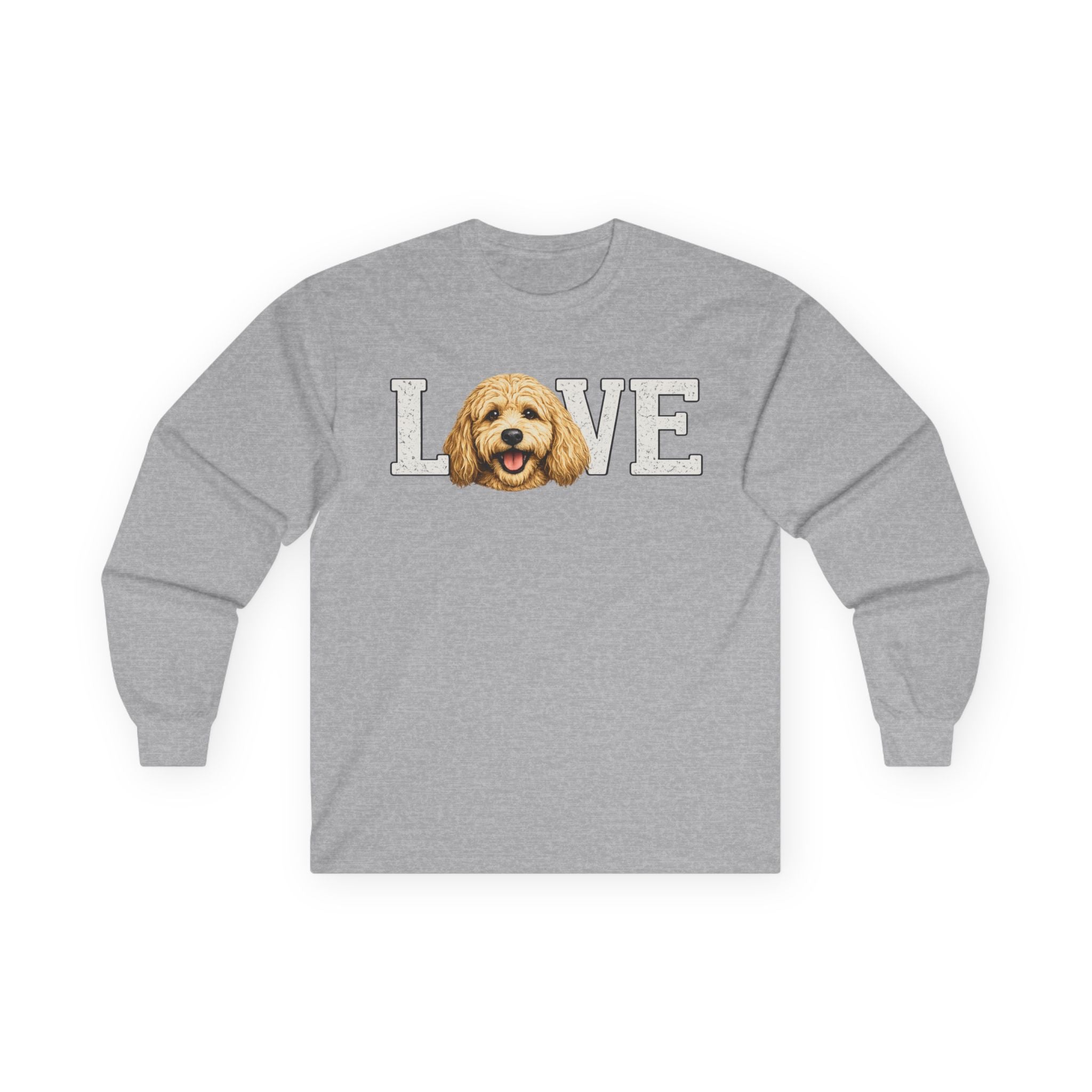 Golden Doodle 'LOVE' Long Sleeve Tee – Dog Mom/Dad Pet Lover Shirt