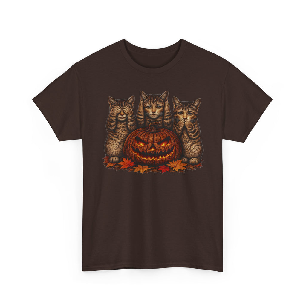 Anthropomorphic  Kittens & Jack-O'-Lantern Tee