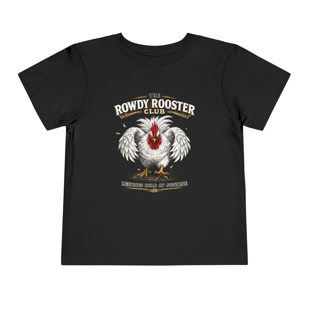 Rowdy Rooster Club Toddler Tee — Cute Rooster Graphic Shirt for Kids