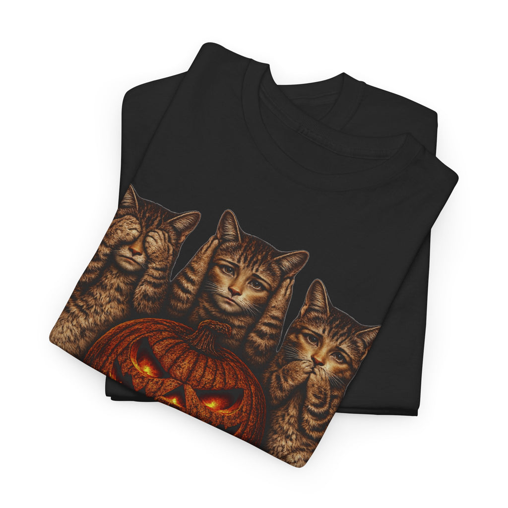 Anthropomorphic  Kittens & Jack-O'-Lantern Tee
