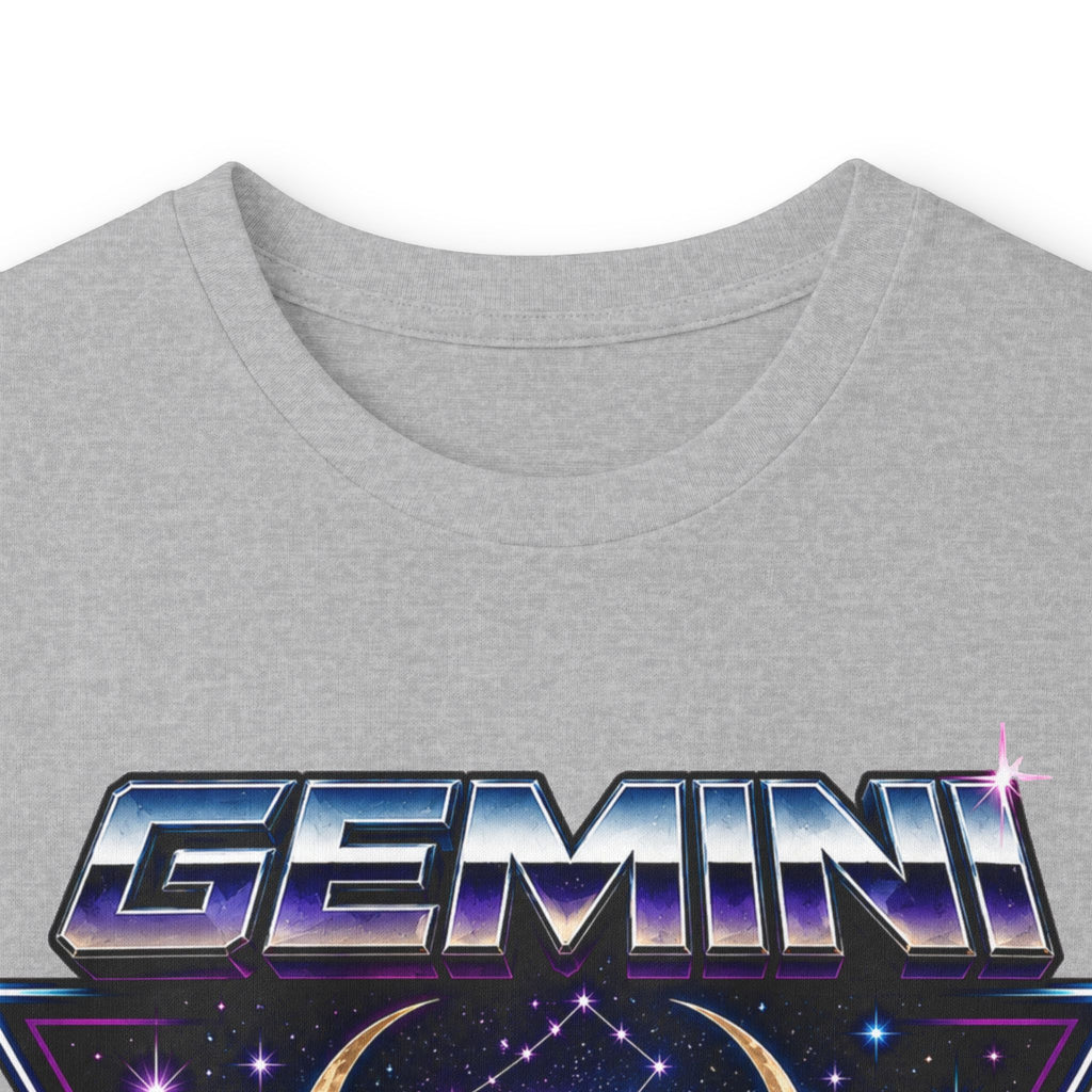 Gemini Zodiac Long Sleeve Tee — Retro Twin Goddesses Astrology Shirt