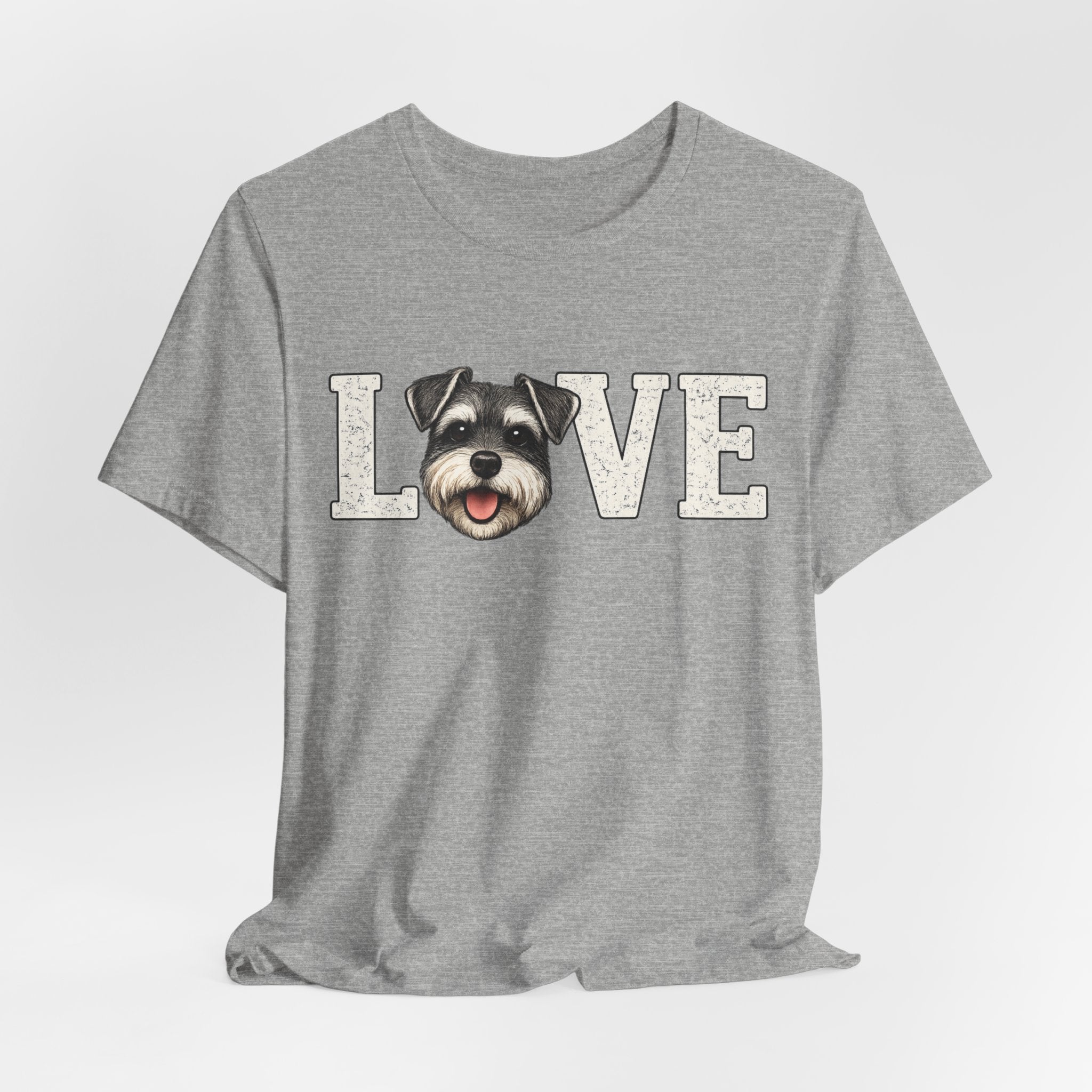 Love Schnauzer T-Shirt — Cute Dog Lover Tee