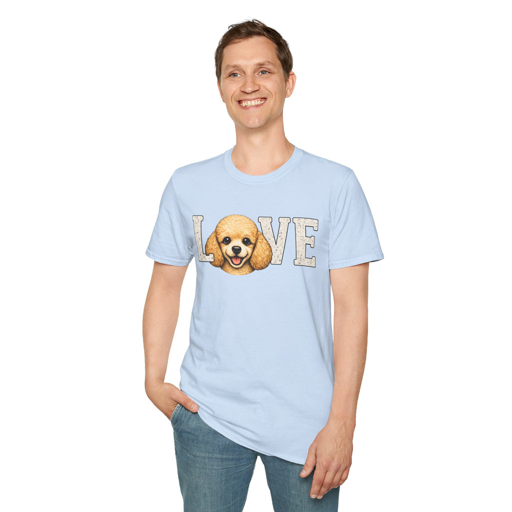 Poodle pup T-Shirt — Cute Poodle Face Tee for Dog Lovers