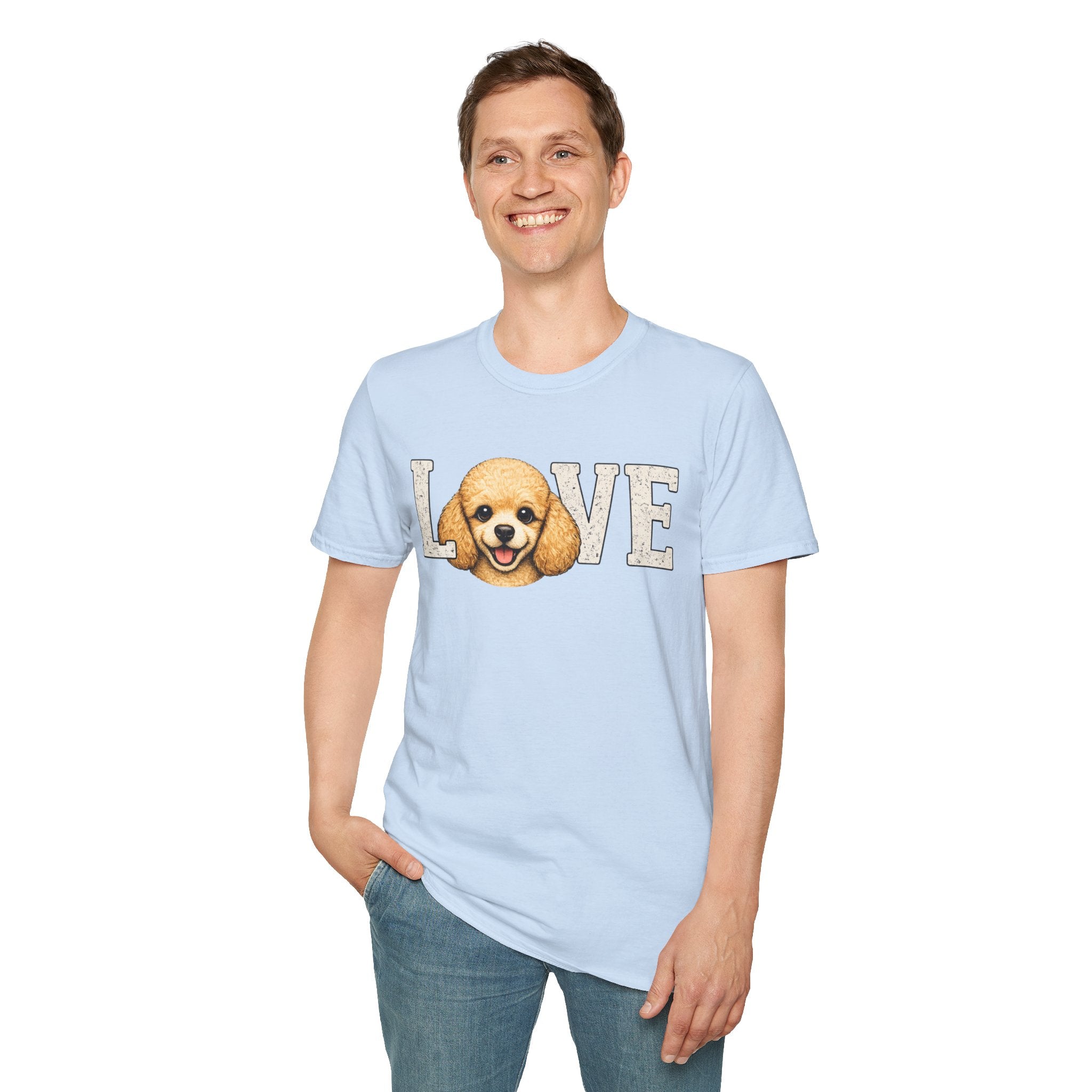 Poodle pup T-Shirt — Cute Poodle Face Tee for Dog Lovers