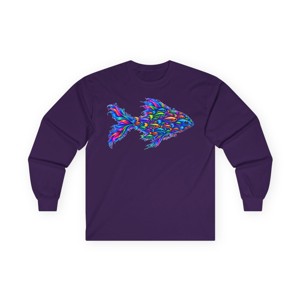 Colorful Fish Art Long Sleeve Tee