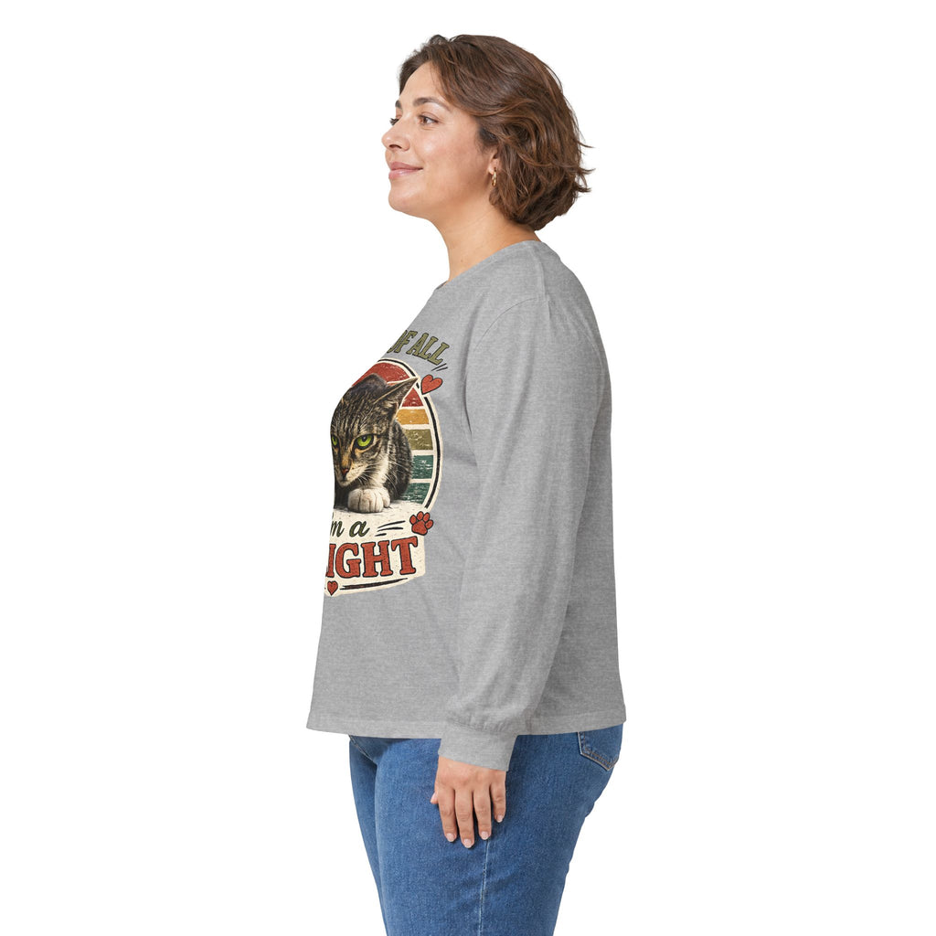 First Of All I'm A Delight Cat Long Sleeve Tee