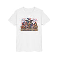 Youth Tee - Happy Independence Day Cow Patriotic Graphic