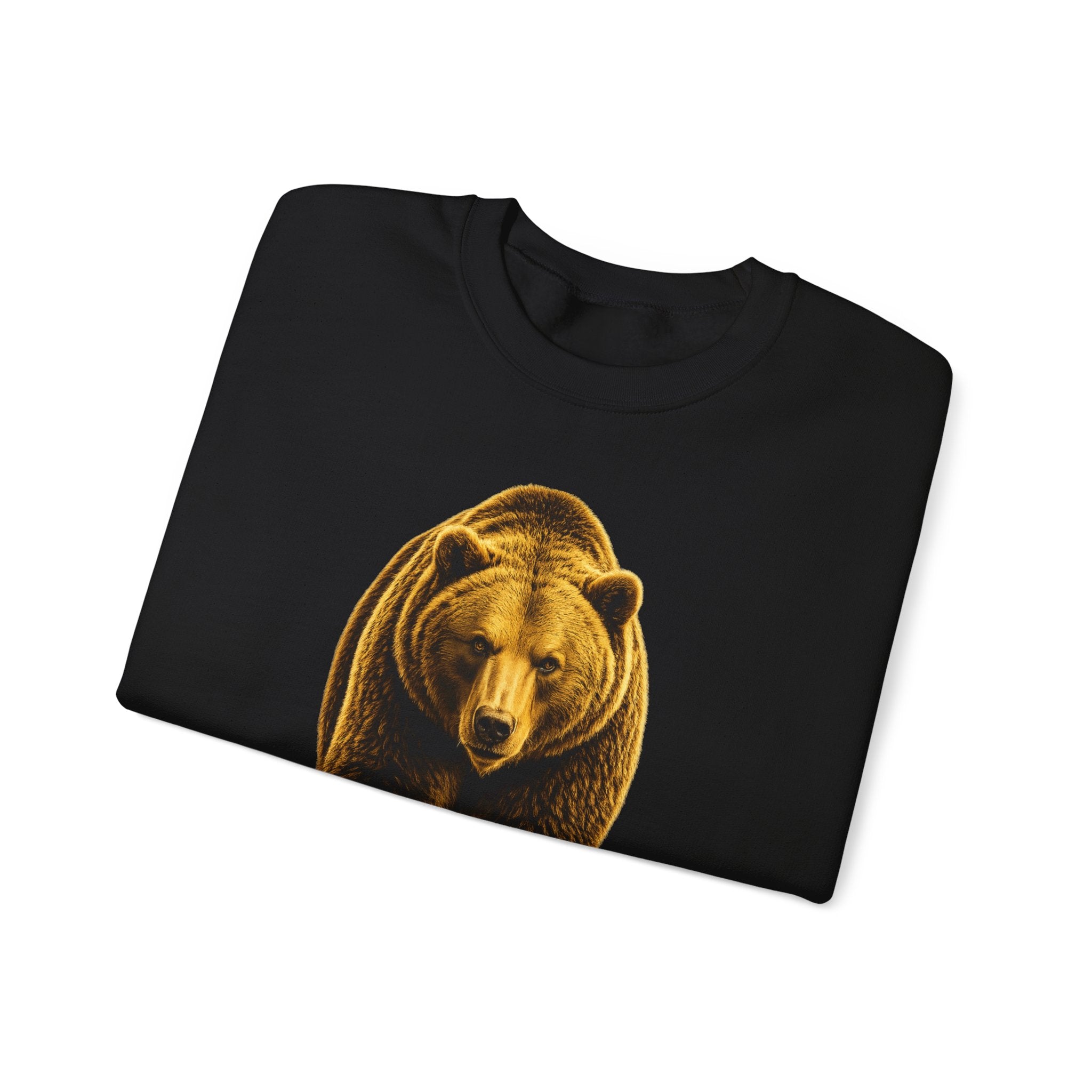 Grizzly Bear Crewneck Sweatshirt — Vintage Wildlife Graphic