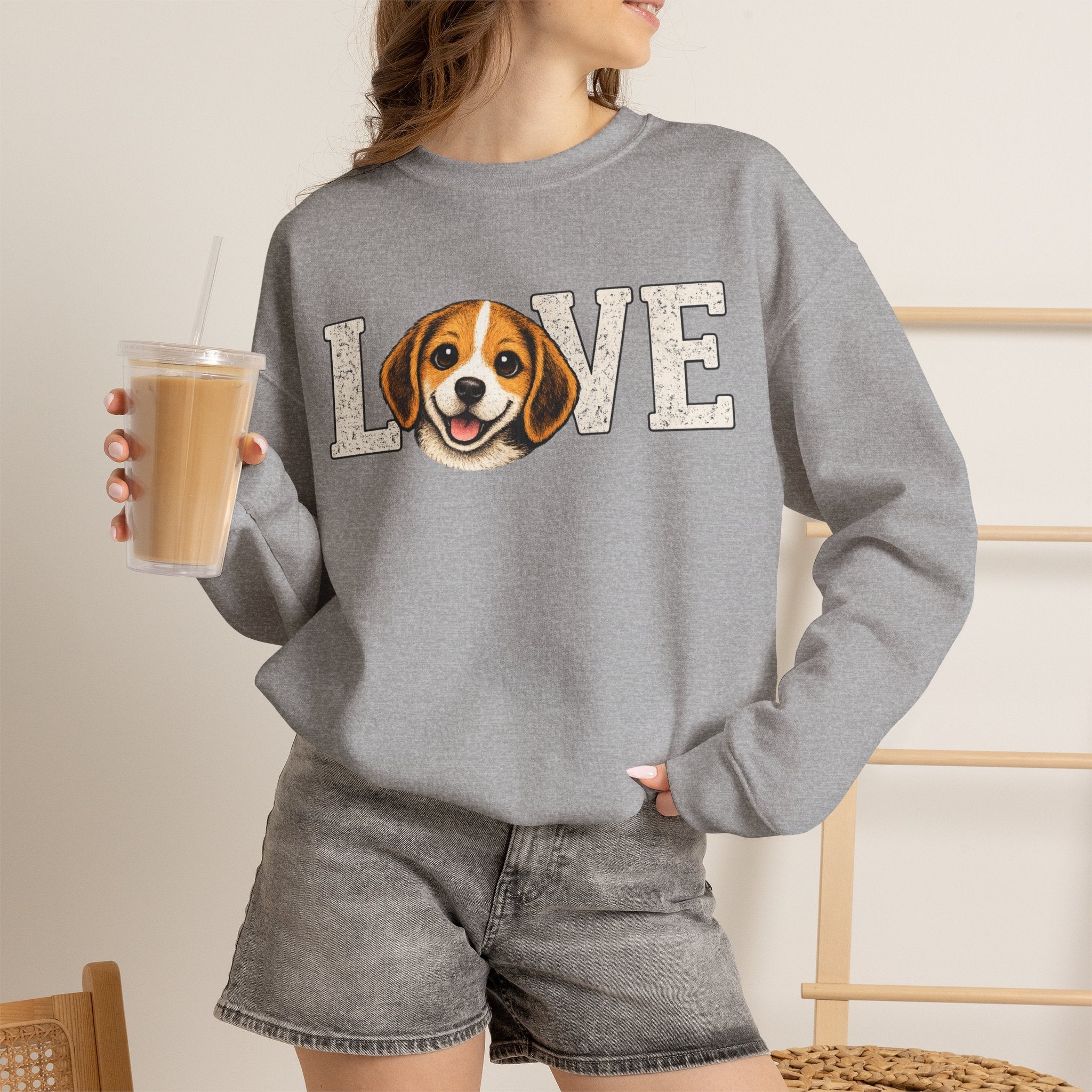 Beagle Love Sweatshirt — Cute Dog Lover Crewneck