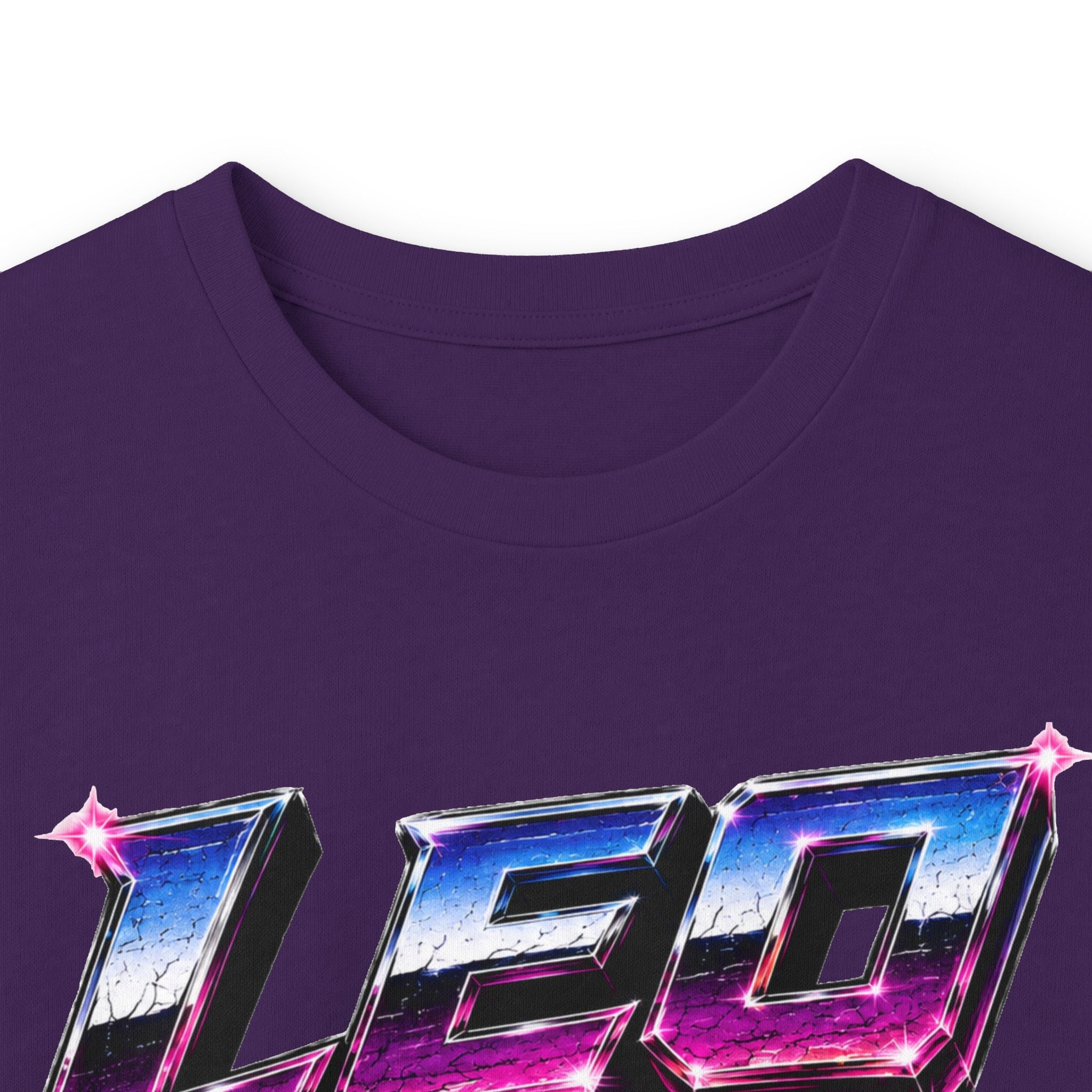 Leo Zodiac Lion Long Sleeve Tee — Retro Sunset Astrology Shirt
