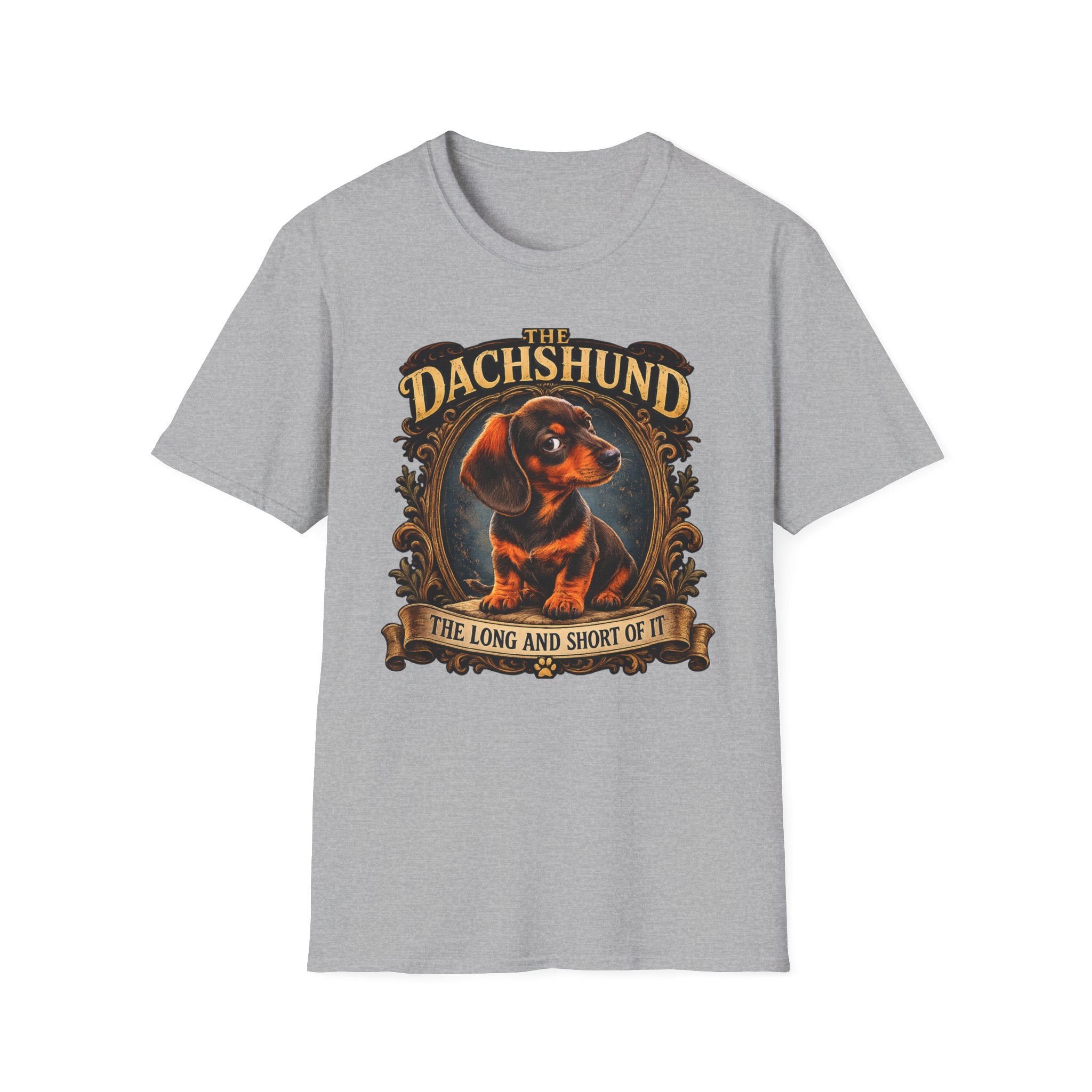 Dachshund T-Shirt — 'The Dachshund: The Long and Short of It' Vintage Dog Tee