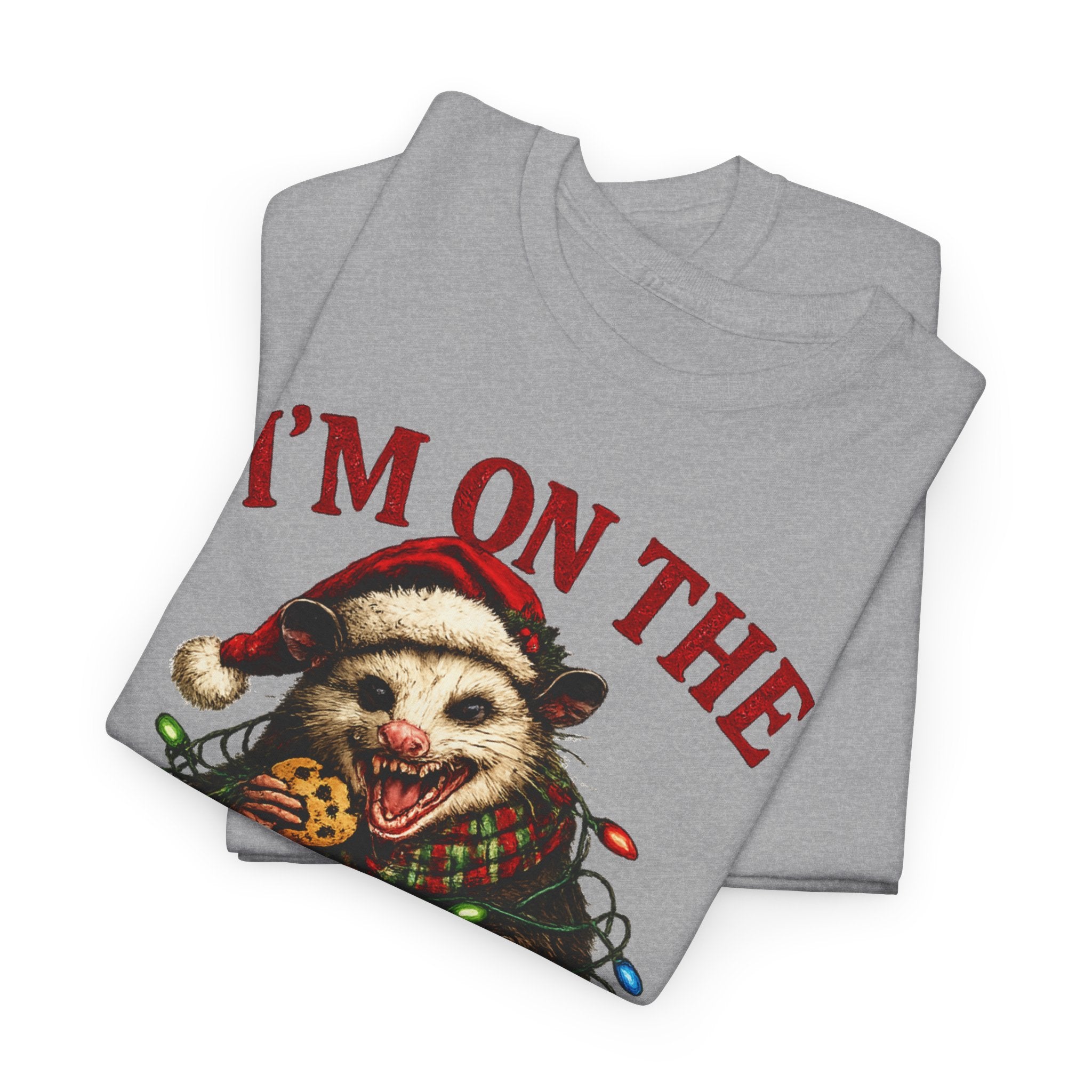 possum 'I'm On The Naughty List' Christmas Tee