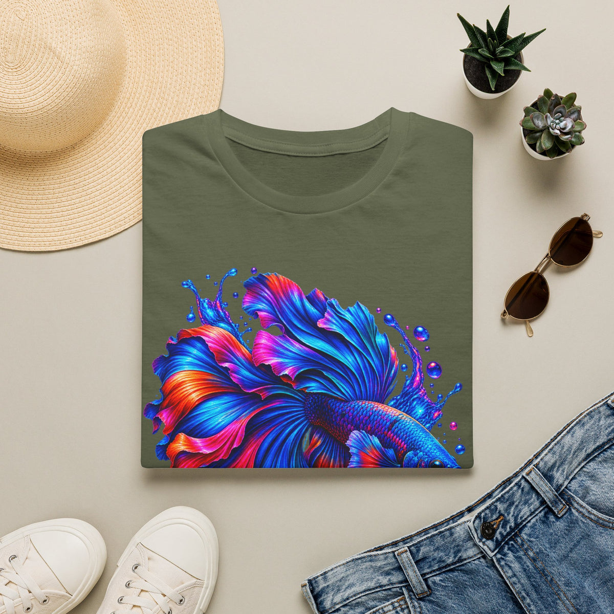 Betta Fish Color Splash T-Shirt