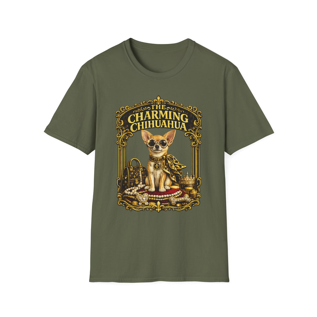 Chihuahua T-Shirt — Vintage "Charming Chihuahua"  Graphic Tee
