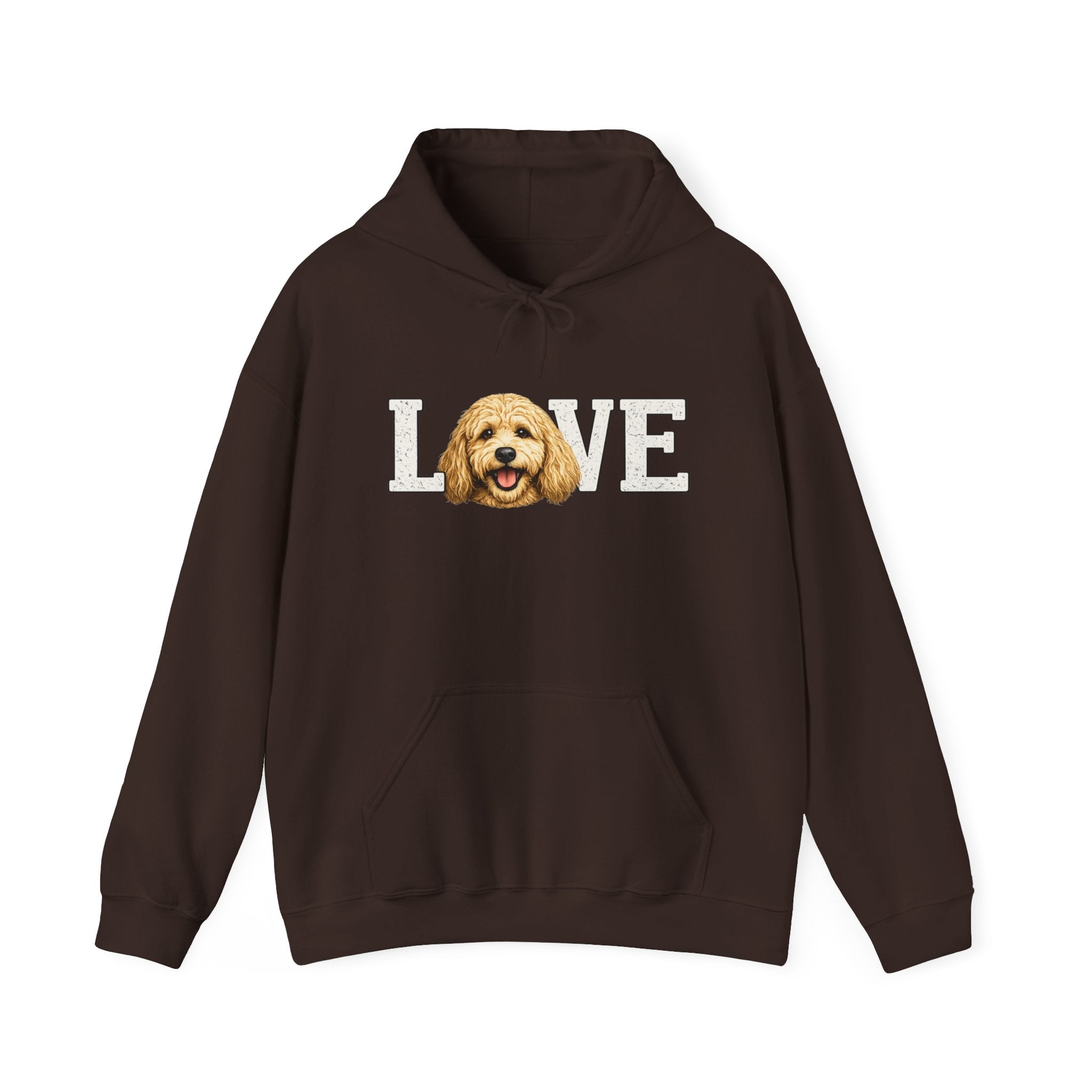 Goldendoodle Dog Love Hoodie – Cute Goldendoodle 'LOVE' Graphic Sweatshirt