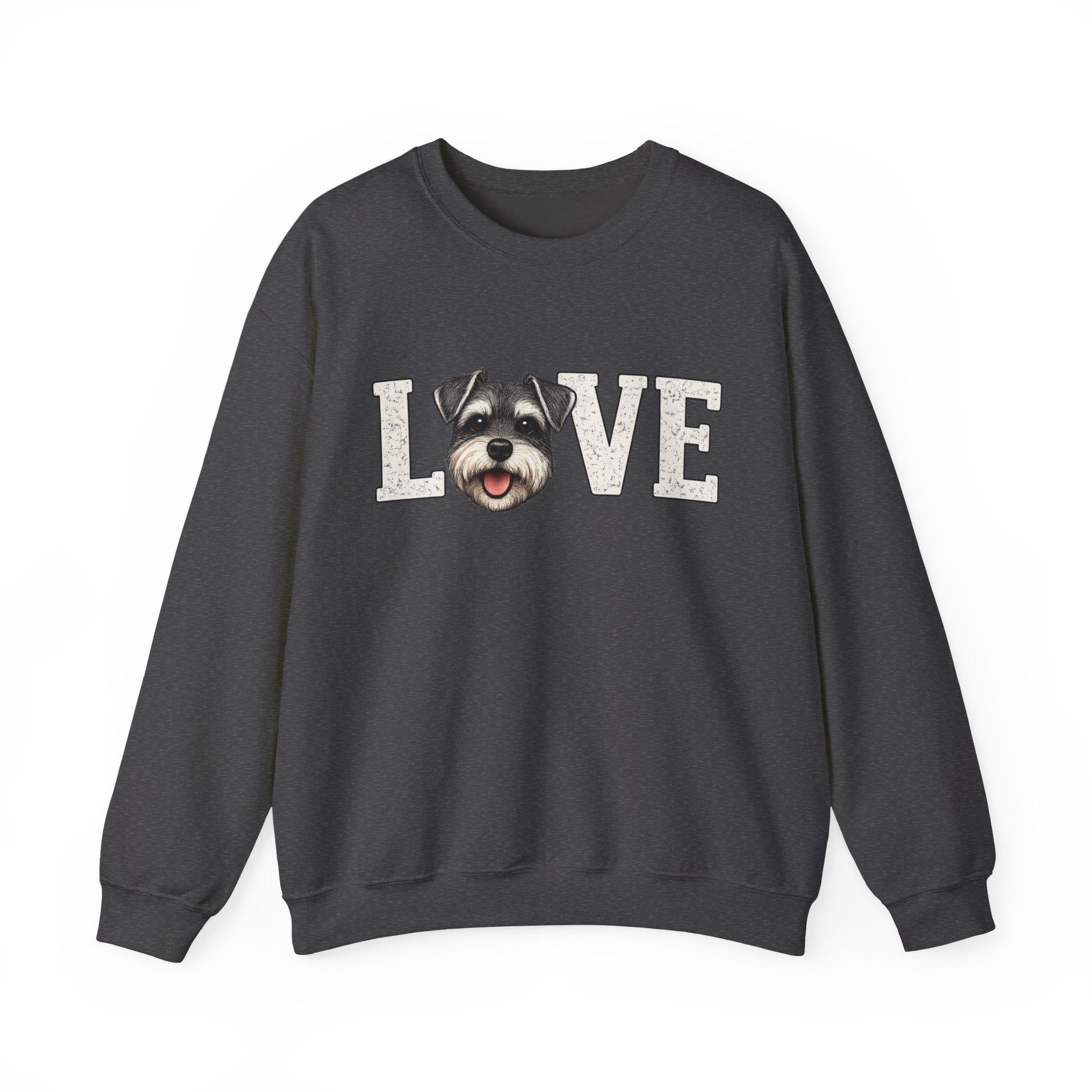 Schnauzer Love Crewneck Sweatshirt — Dog Lover Pullover