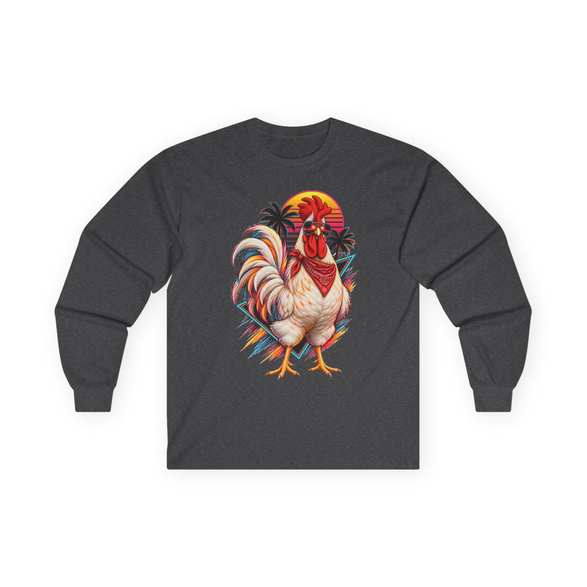 Rooster Sunset Long Sleeve Tee