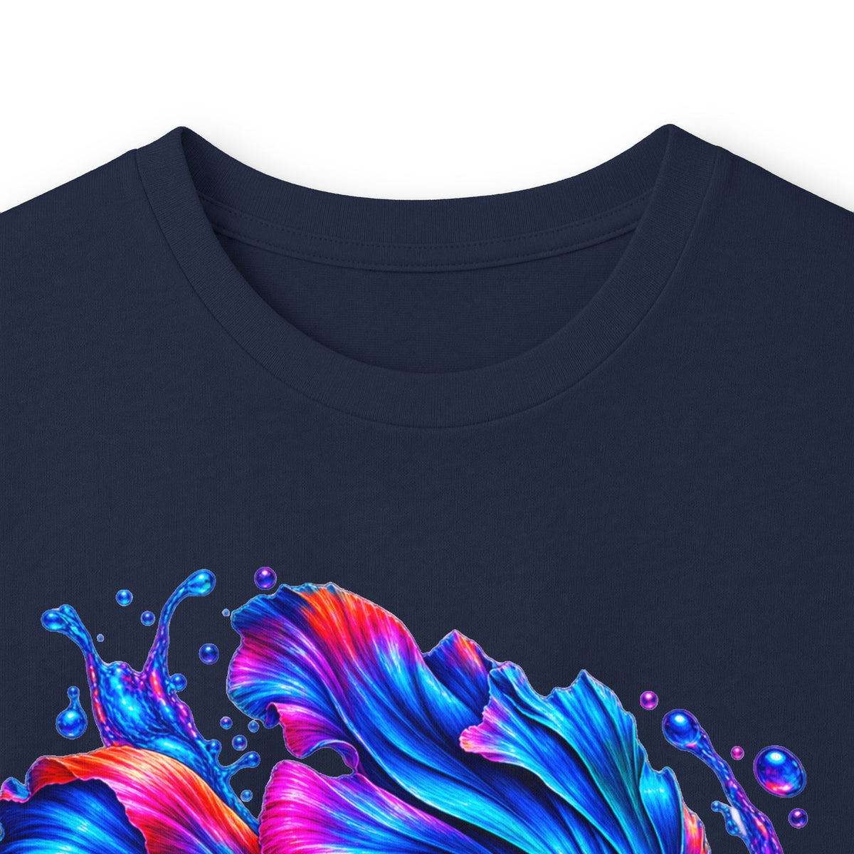 Colorful Betta Fish Long Sleeve Tee — Vibrant Aquatic Graphic Shirt