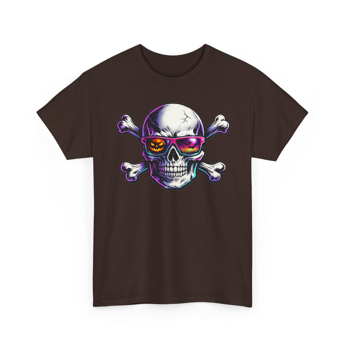 Neon Skull & Crossbones Graphic Tee