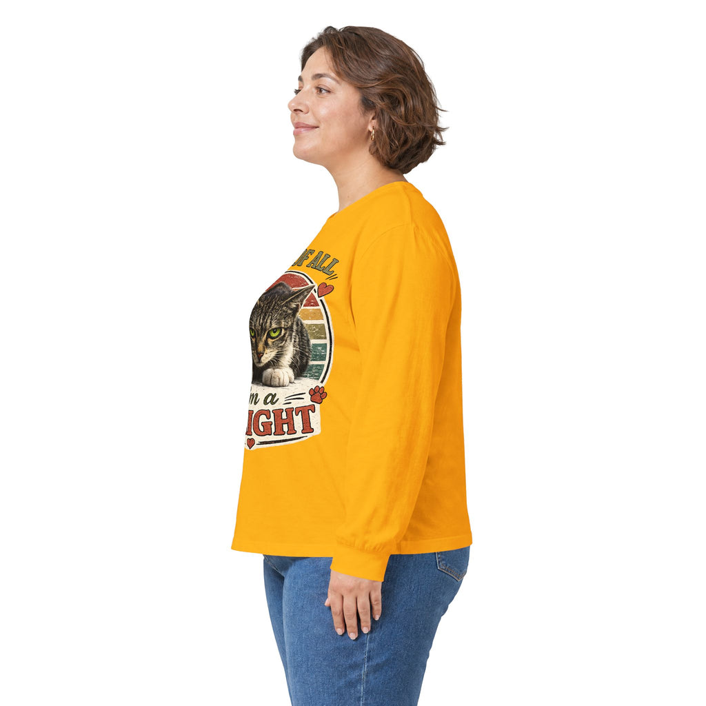 First Of All I'm A Delight Cat Long Sleeve Tee