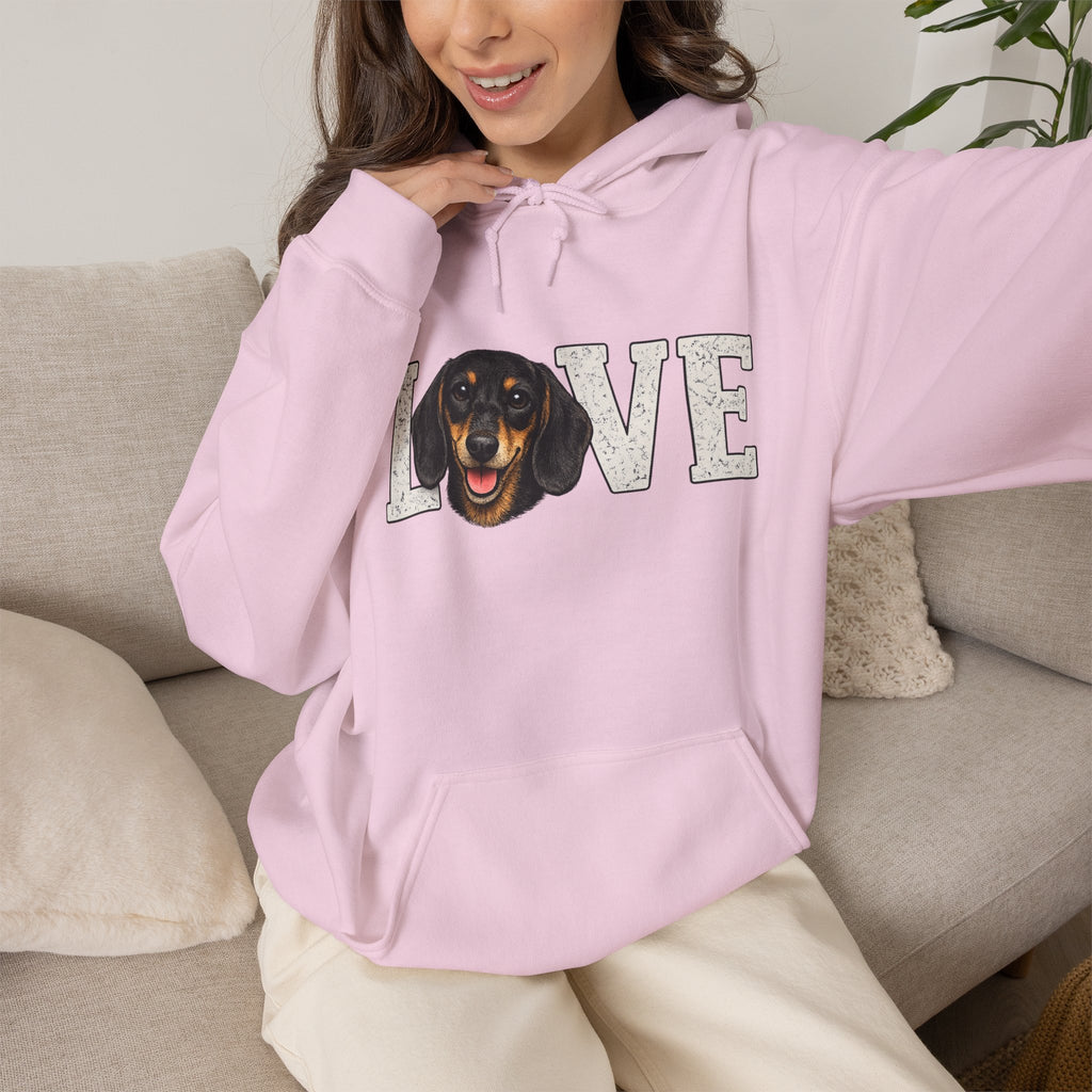 Dachshund Love Hoodie - Funny Dog Lover Pullover