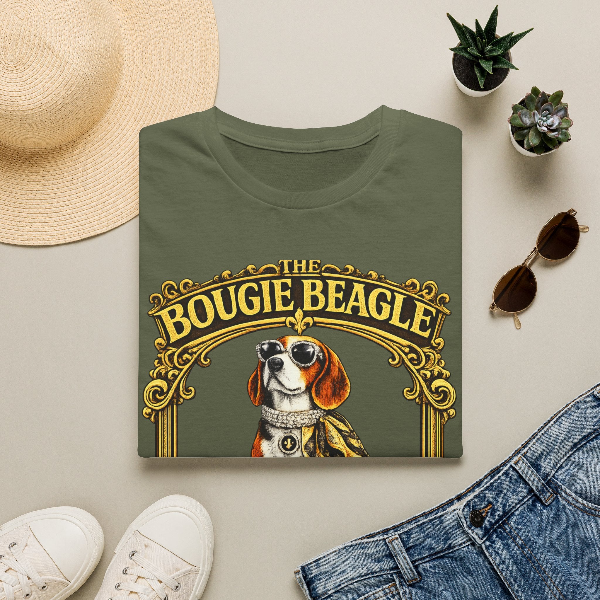 Beagle T-Shirt — Vintage Pampered Dog Graphic Tee