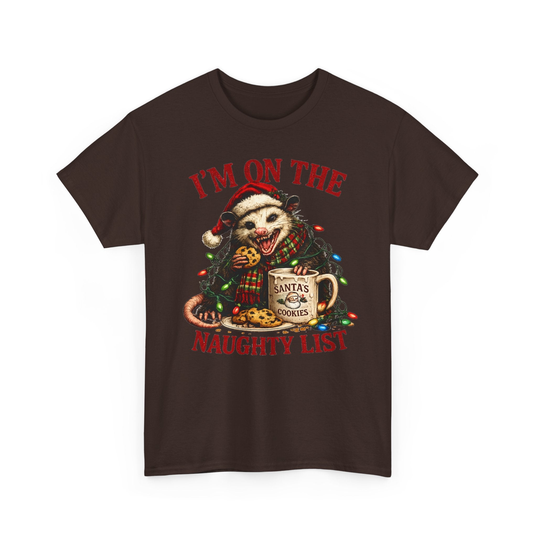 possum 'I'm On The Naughty List' Christmas Tee