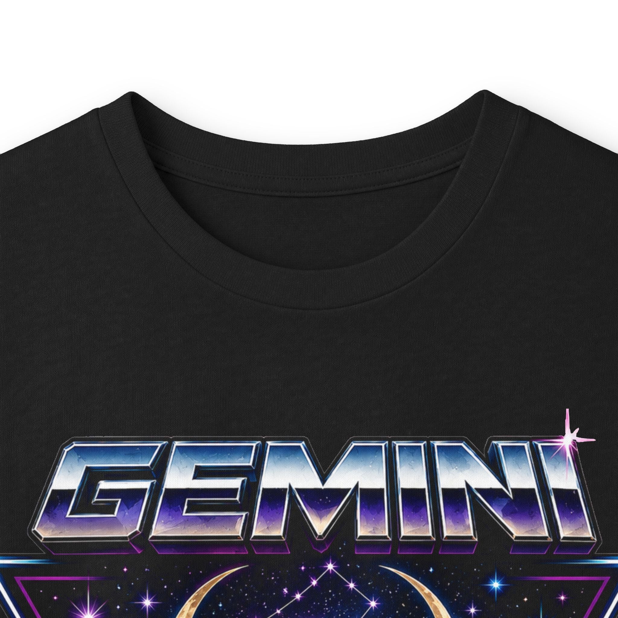 Gemini Zodiac Long Sleeve Tee — Retro Twin Goddesses Astrology Shirt
