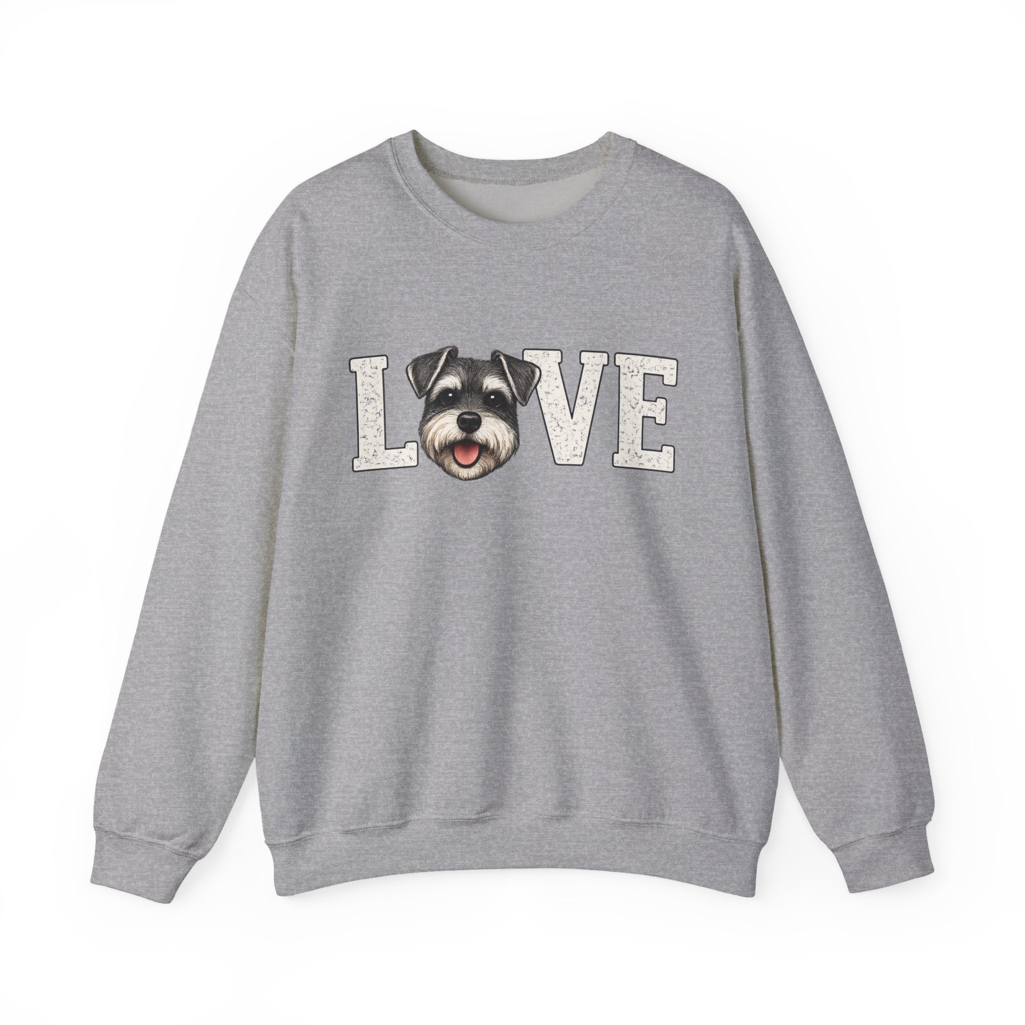 Schnauzer Love Crewneck Sweatshirt — Dog Lover Pullover