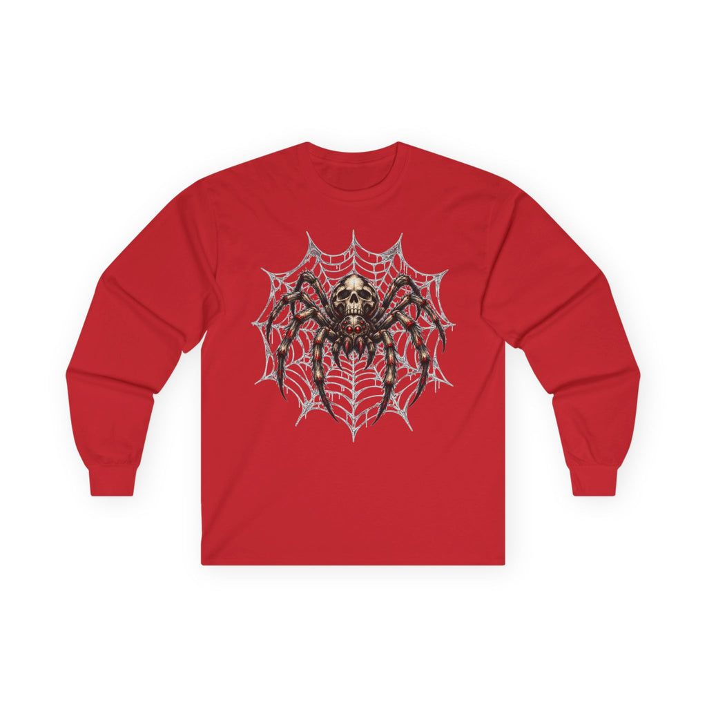 Spider Skull Web Long Sleeve Tee