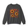 Sunflower Fall Sweatshirt - Autumn Leaves Crewneck for Women & Men