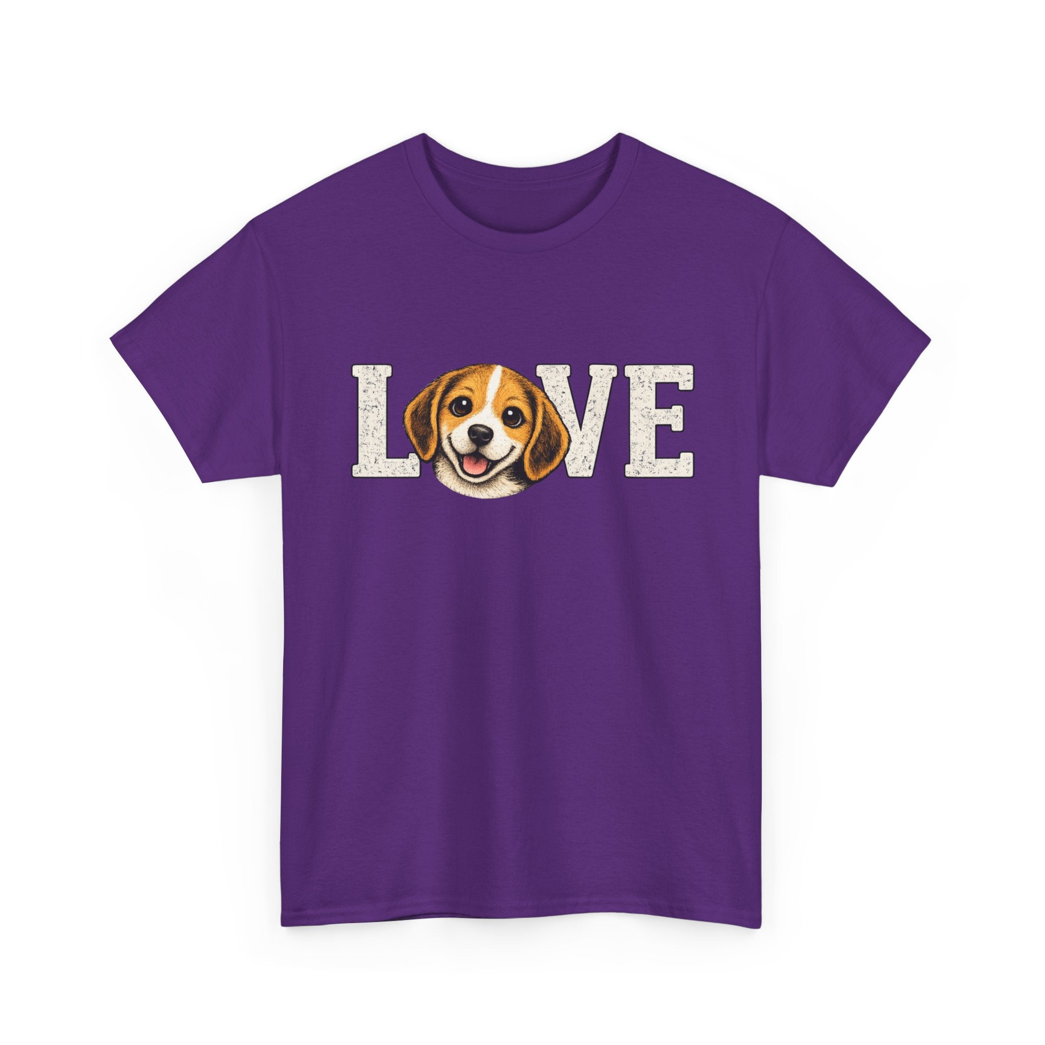 Beagle Love T-Shirt — Cute Dog Face "LOVE" Tee for Dog Lovers
