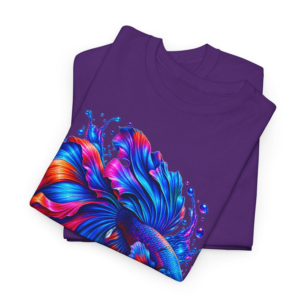 Betta Fish Art Tee — Vibrant Colorful Aquarium Fish Graphic T-Shirt