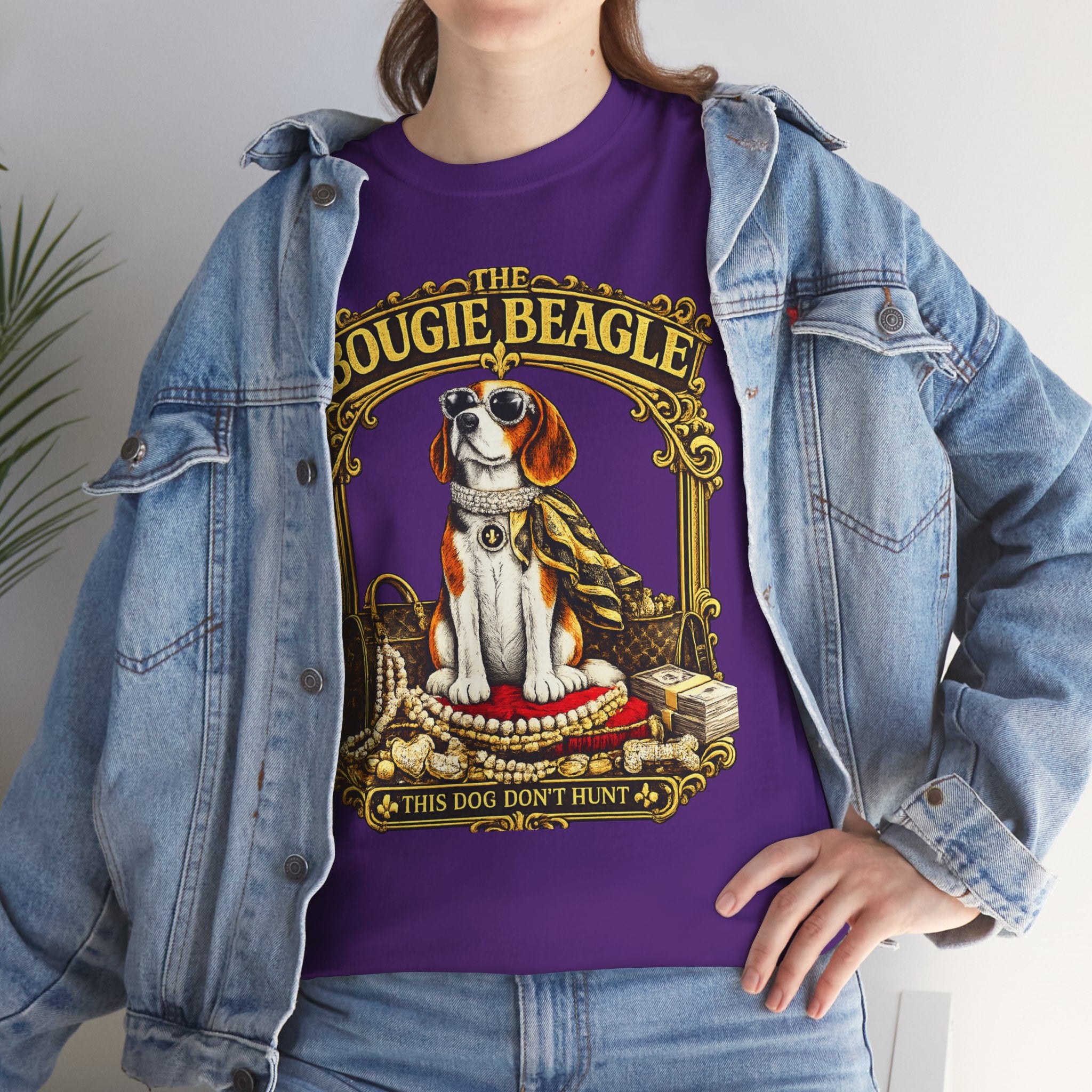 Beagle Graphic Tee — "This Dog Don’t Hunt" " The Bougie Beagle" Vintage Dog Lover Shirt