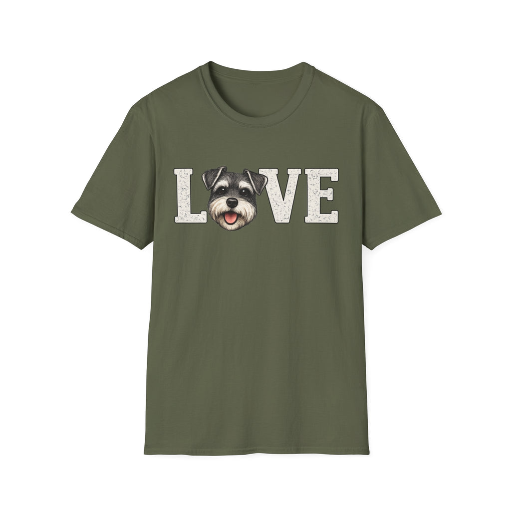 Love Schnauzer T-Shirt — Cute Dog Lover Tee