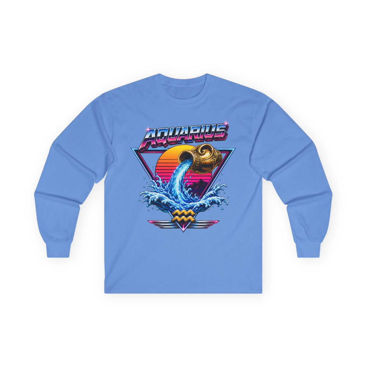 Aquarius Retro Wave Long Sleeve Tee