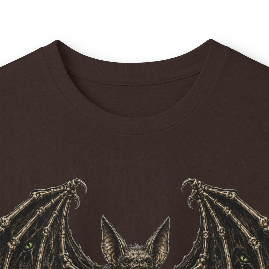 Bat Illustration Long Sleeve Tee — Gothic Bat Graphic Shirt