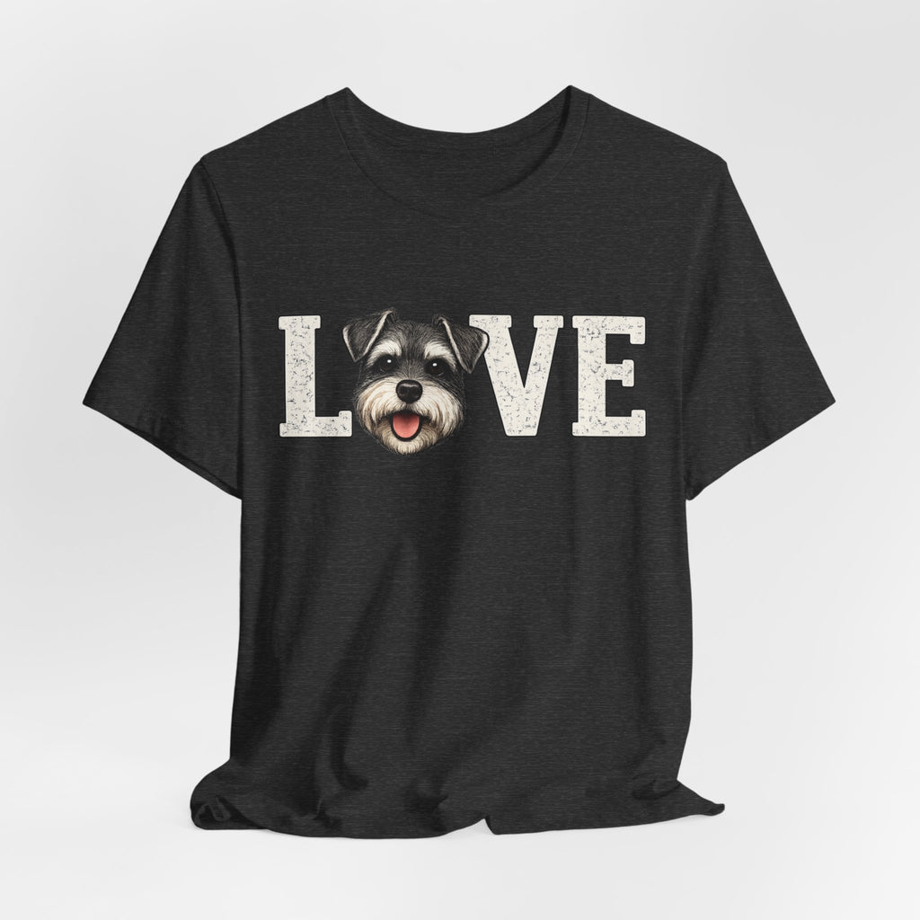 Love Schnauzer T-Shirt — Cute Dog Lover Tee