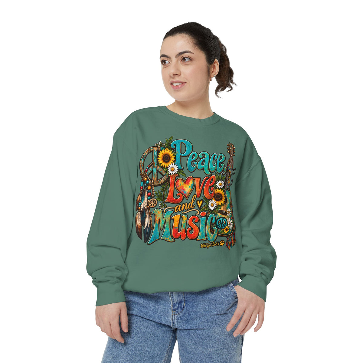 Peace Love and Music -Boho Sweatshirt