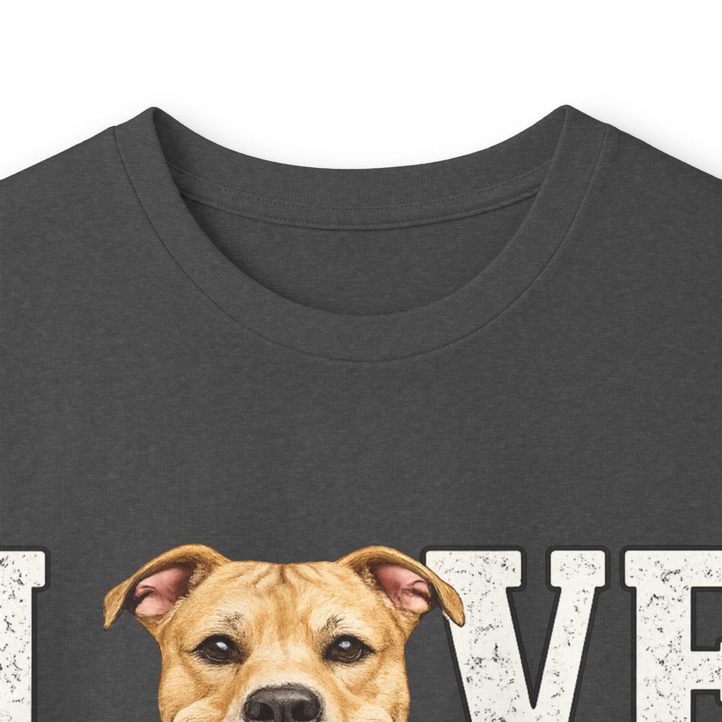 Love Dog Long Sleeve Tee — Cute Pet Portrait "LOVE" Shirt