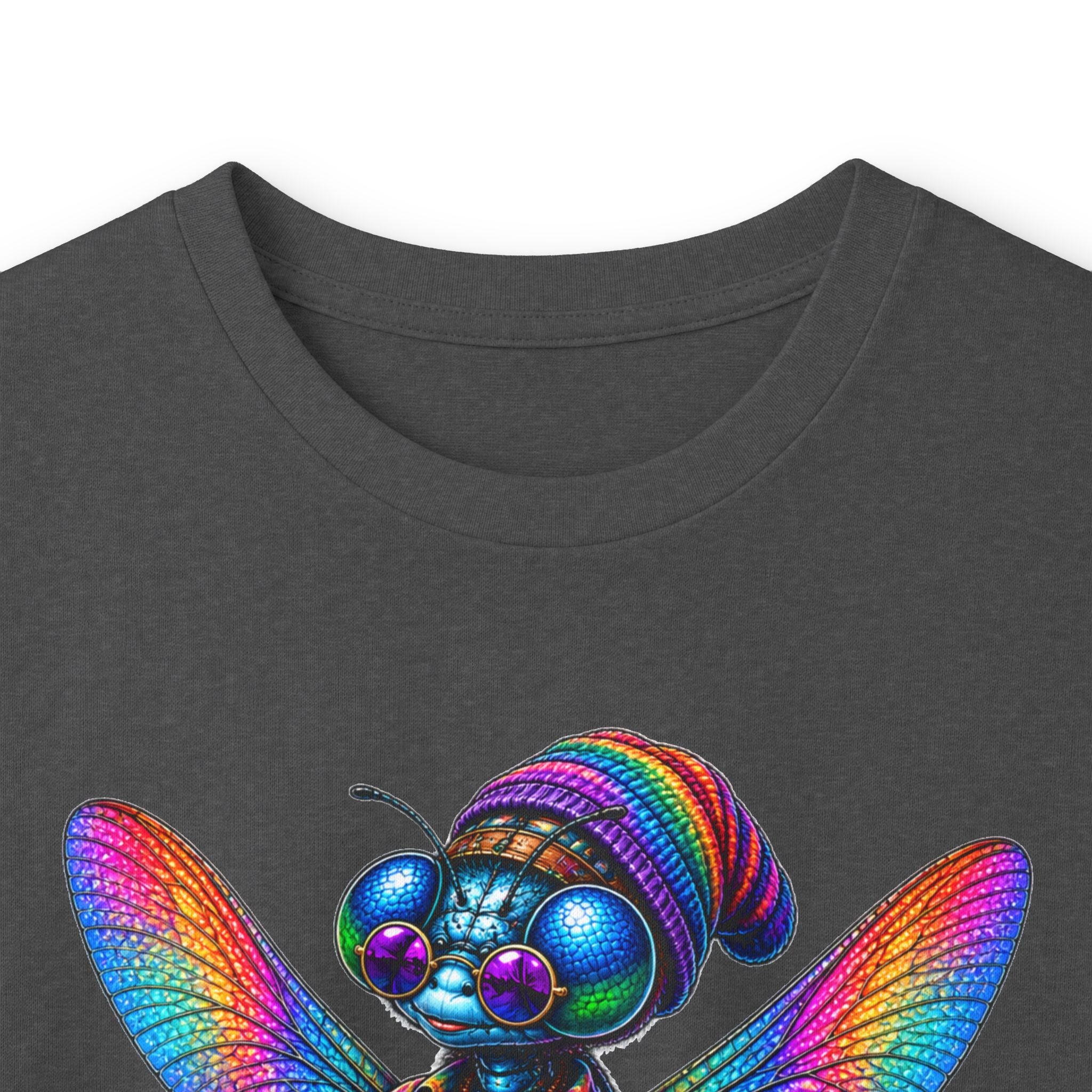 Psychedelic Dragonfly Cyberpunk Long Sleeve Tee
