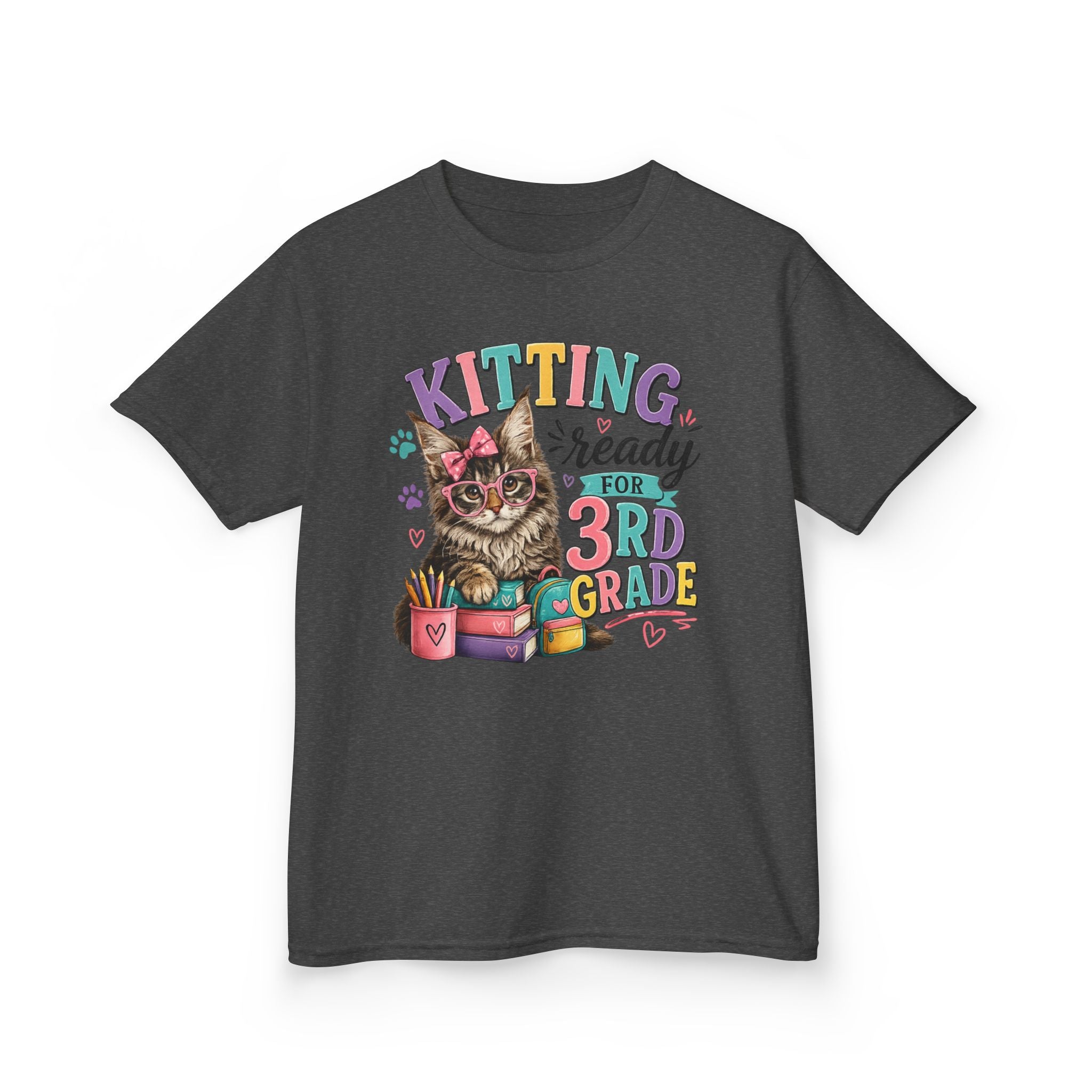 DIANE– “Kitting Ready for 3rd Grade” Cute Cat Back‑to‑School Tee