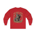Not Today Satan Cat Long Sleeve Tee — Funny Gothic Cat Graphic Shirt