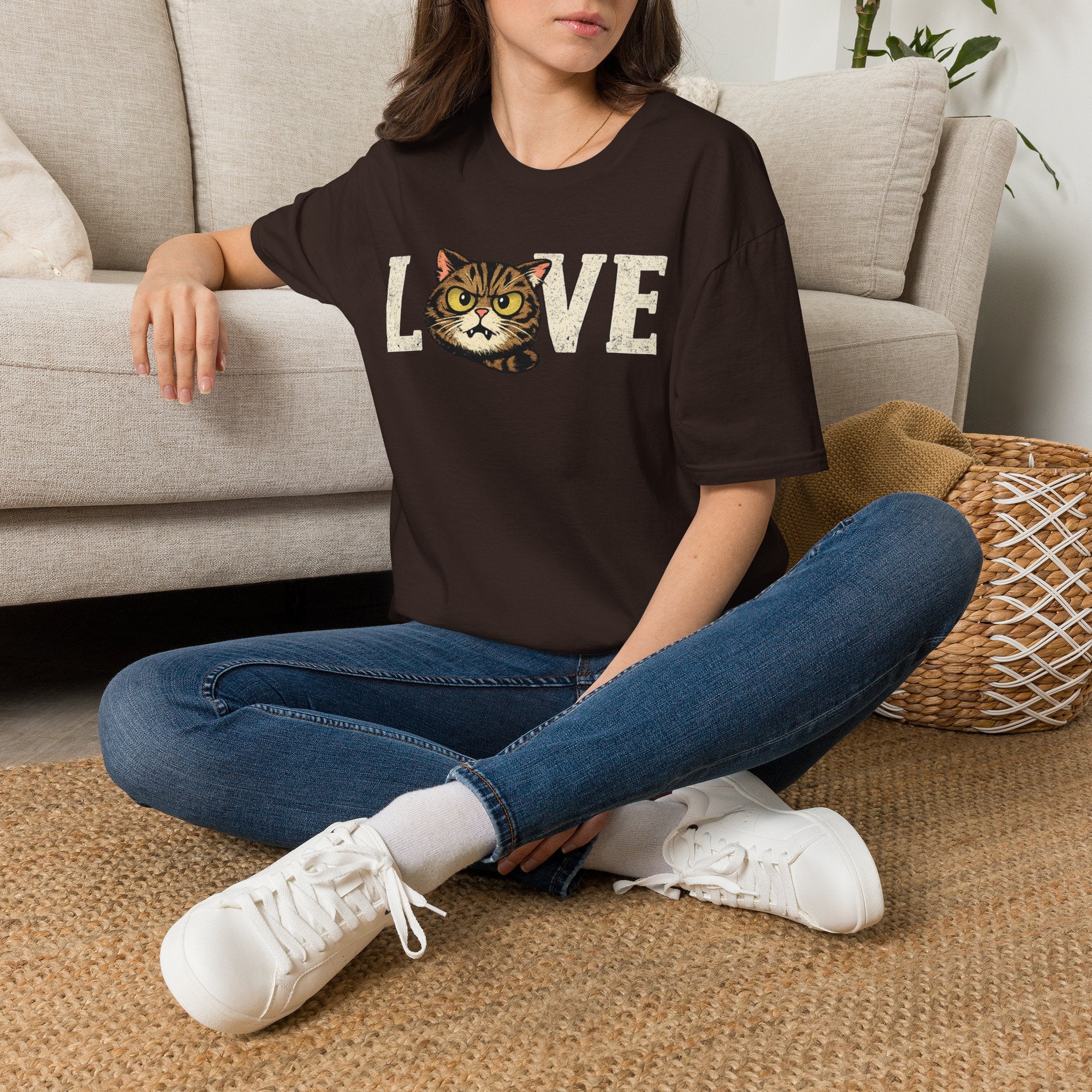 Cat Love T-Shirt — Vintage Kitten Graphic Tee for Cat Lovers